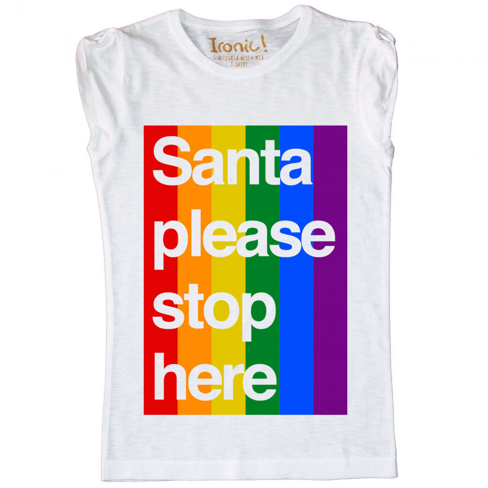Maglia Donna "Santa Please Stop here"