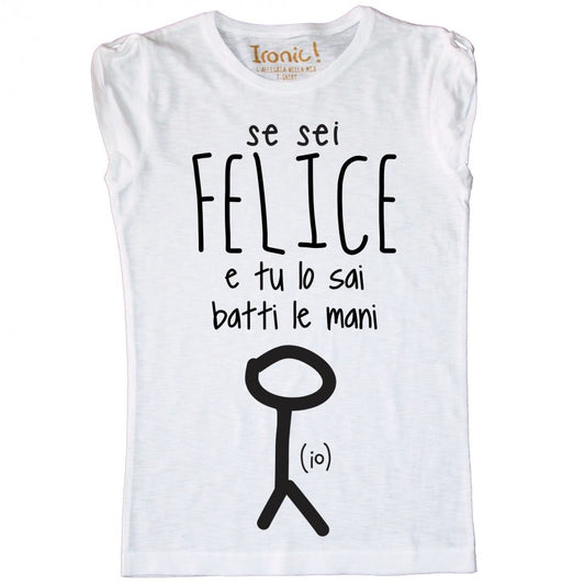 Maglia Donna "Se sei felice batti le mani"