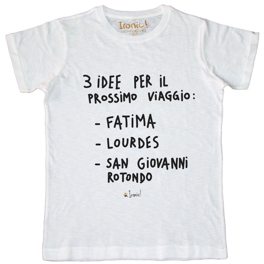 Maglia Uomo "3 idee per il prossimo viaggio"