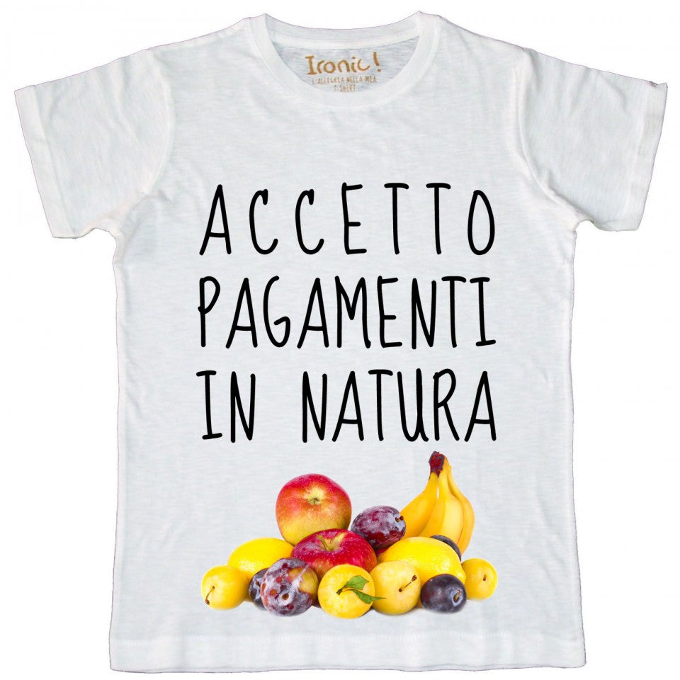 Maglia Uomo Accetto Pagamenti in Natura