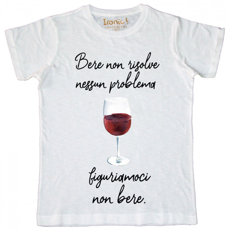 Maglia Uomo "Bere non risolve nessun problema..."