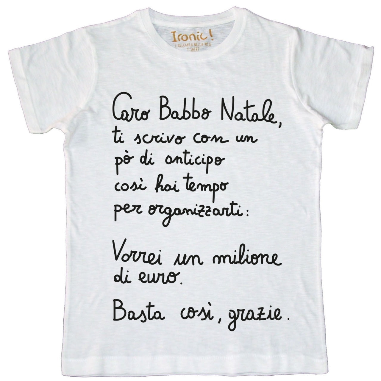 Maglia Uomo "Caro babbo Natale"