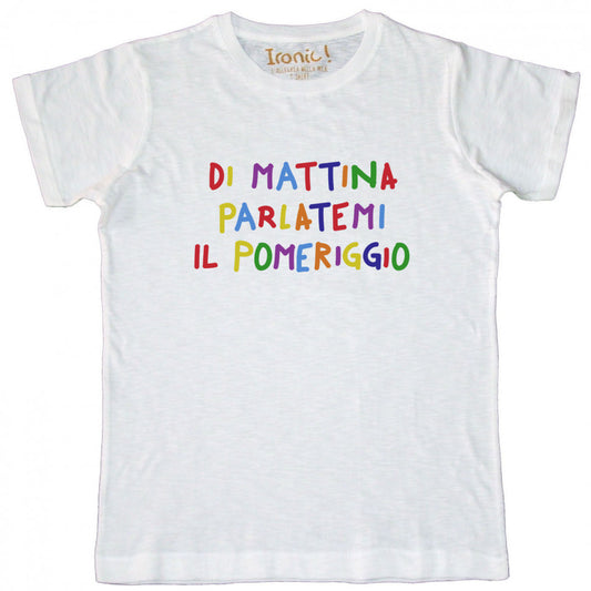 Maglia Uomo "Di mattina parlatemi il pomeriggio"