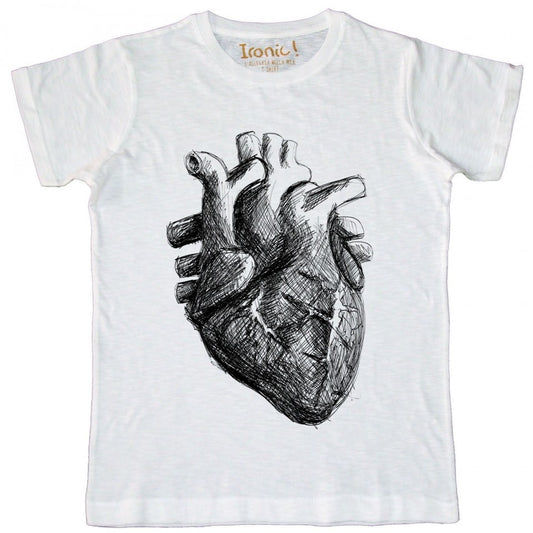 Maglia Uomo Heart Black and White