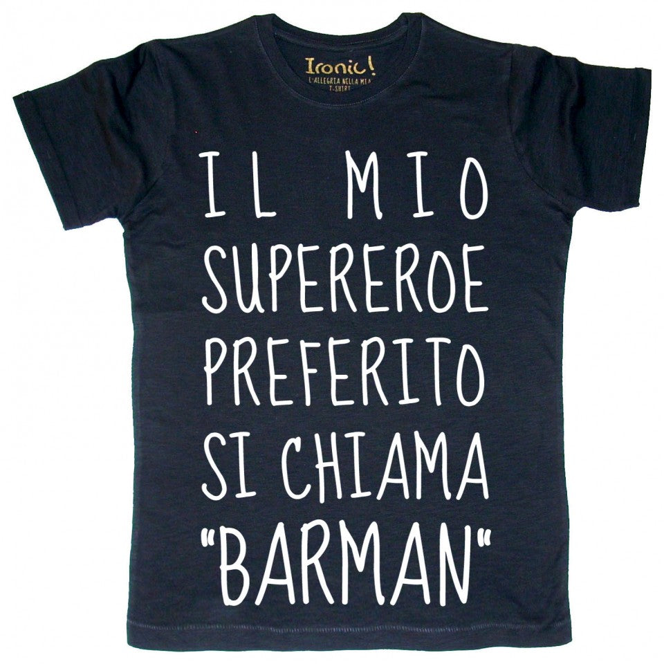 Maglia Uomo Il mio Supereroe Preferito ...