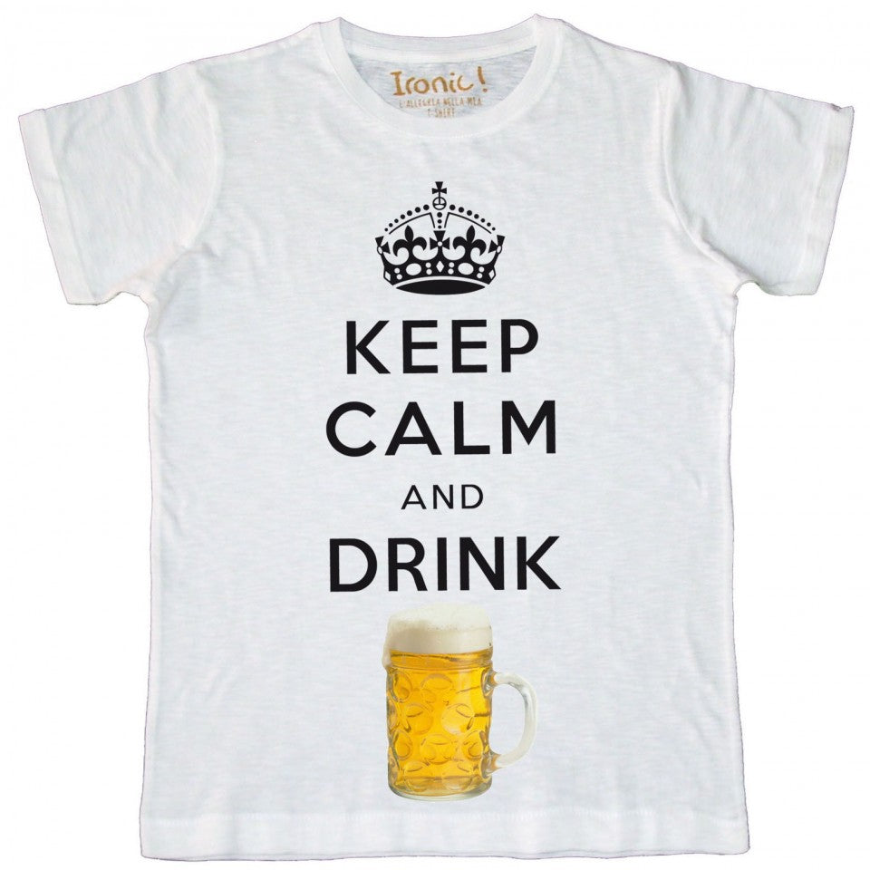 Maglia Uomo Keep Calm drink Beer