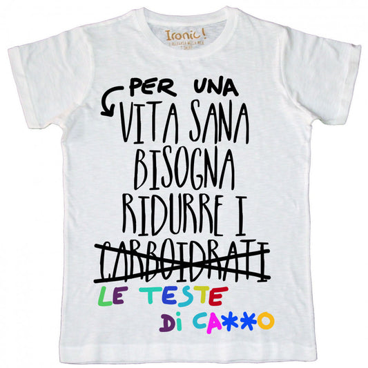 Maglia Uomo "Per una vita bisogna ridurre i carboidrati"