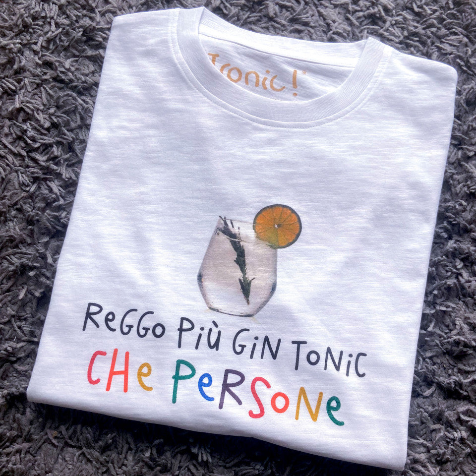 Maglia Uomo "Reggo più Gin Tonic che persone"