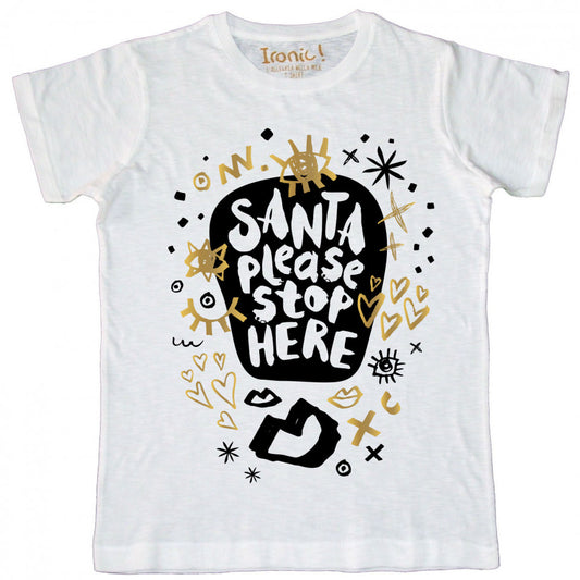 Maglia Uomo "Santa Please Stop here"
