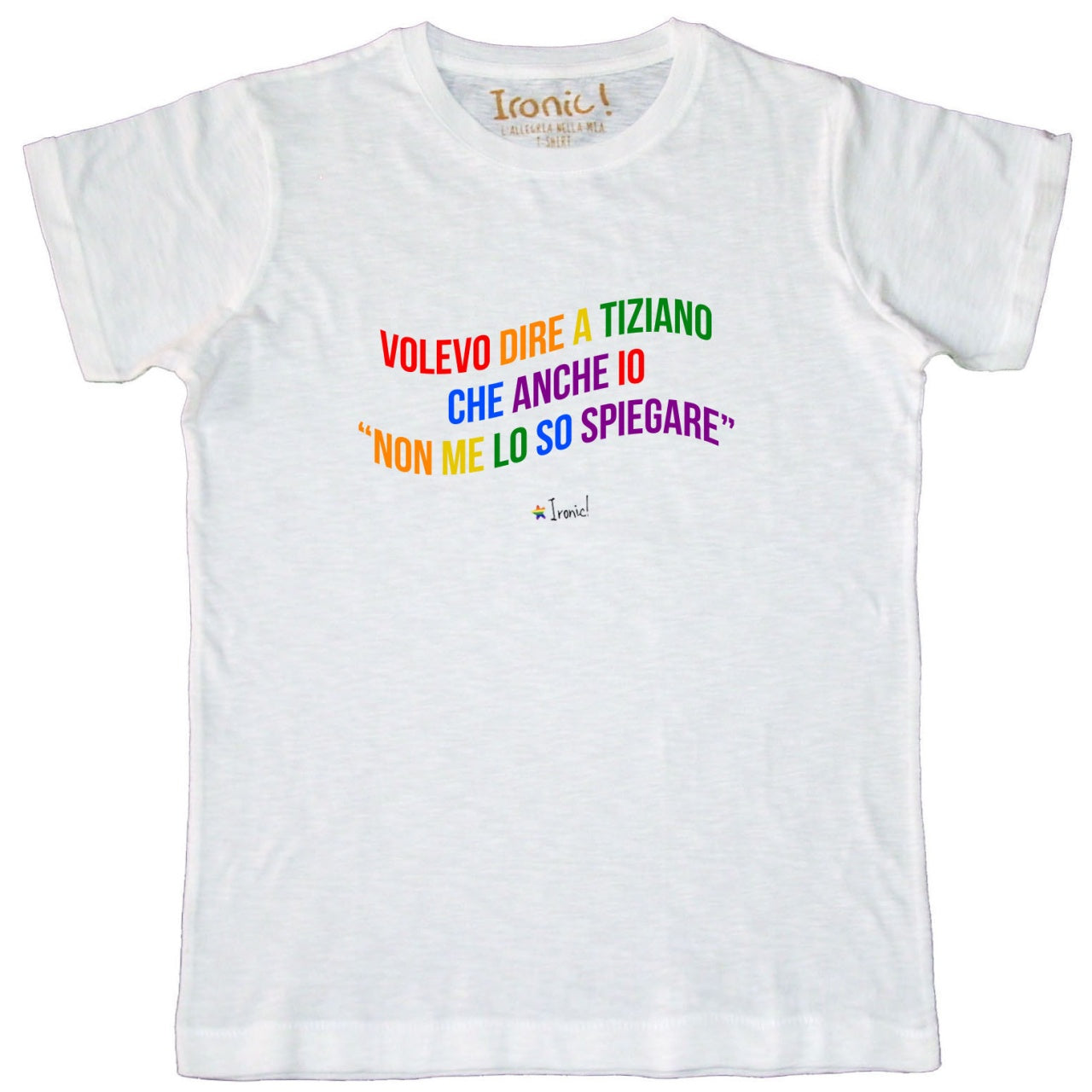 Maglia Uomo "Volevo dire a Tiziano che anche io non me lo so spiegare"