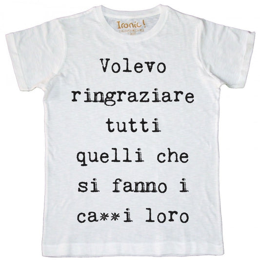 Maglia Uomo Volevo Ringraziare...