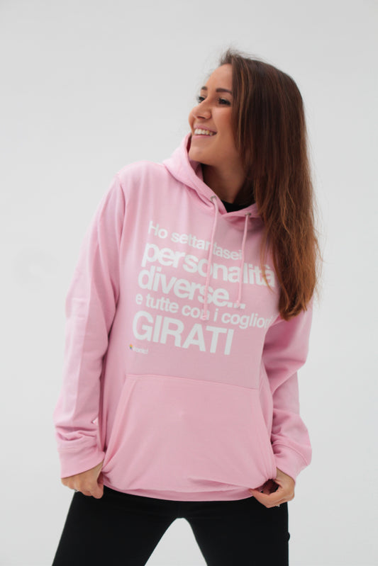 Felpa Cappuccio "Ho settantasei personalità diverse"