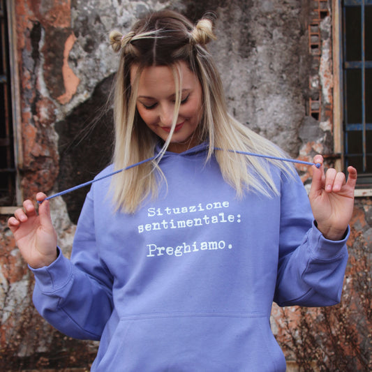 Felpa Cappuccio "Preghiamo"