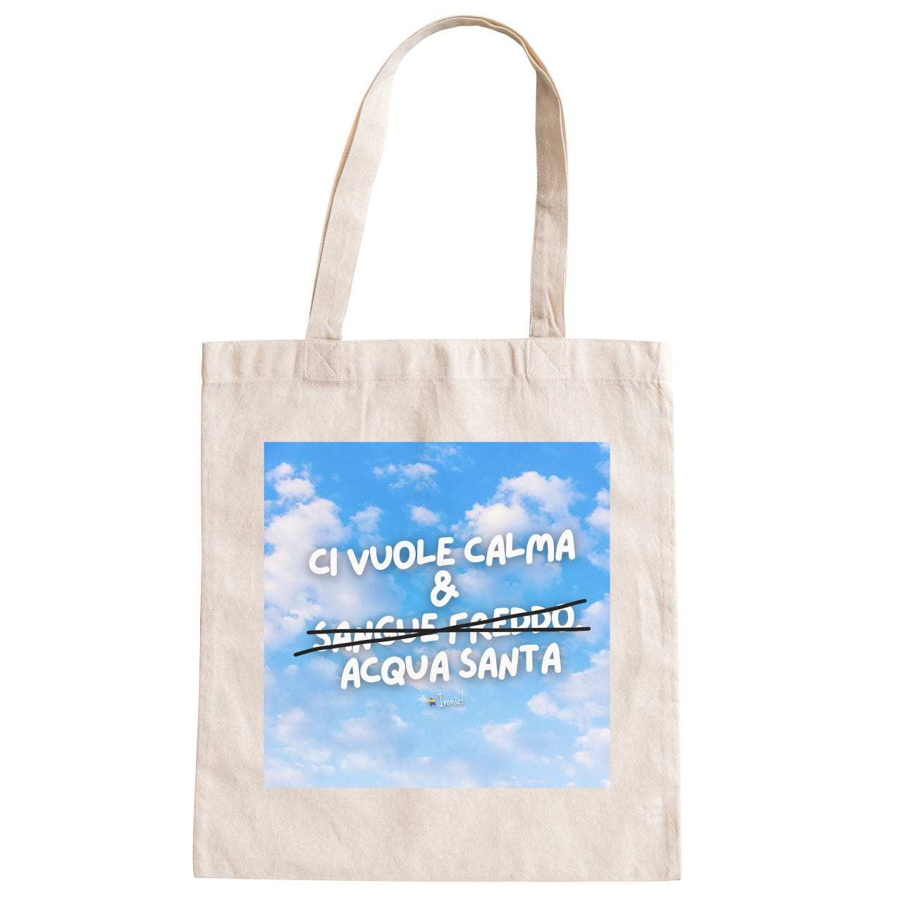 Shopper "Ci vuole calma e acqua santa"